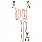 Entice Triple Nipple and Clit Clamps with Chain Main Image